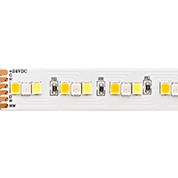 Vorschau: 20W/m RGB/TW LED-Streifen RGB/2300+6500K 5m 210 LED/m IP20 24V 1662lm RA80 WH