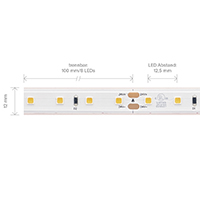 Vorschau: 4,8W/m EXPERT HIGH TEMPERATURE LED-Streifen 2700K -Abverkaufsartikel-