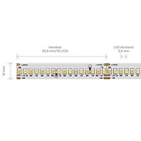 Vorschau: 20W/m Tunable White LED-Streifen 5000-2700K 5m 288LED/m IP20 24V