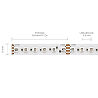 Vorschau: 19,2W/m LED-Streifen RGB 5m 120LED/m IP20 24V 700lm