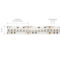 Vorschau: 23W/m LED-Streifen RGB 5m 224LED/m IP20 24V 1025lm