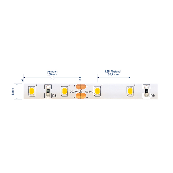 3W/M ESSENTIAL LED-Streifen 3000K IP54 5M 120° 240lm/m RA80 60LED/m dim -Abverkaufsartikel-