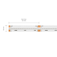 Vorschau: 15W/m COB LED-Streifen RGB 5m 840 LED/m IP20 24V 544lm/m RA90