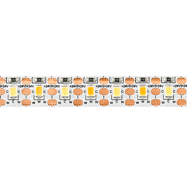 22W/m Tunable White LED-Streifen 6500K-2700K 5m 120LED/m IP20 24V 2200lm RA90