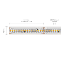 Vorschau: 15W/m Tunable White LED-Streifen 5000-2700K 5m 288LED/m IP67 24V