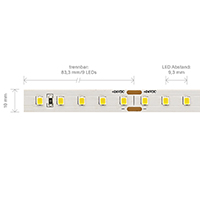 Vorschau: 5W/m HE PRO LED-Streifen 2700K 5m 108 LED/m IP20 24V 900lm RA90