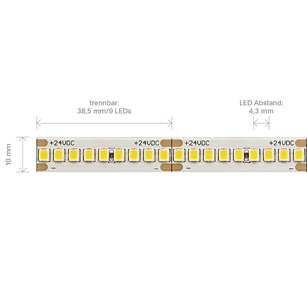 10,85W/m HE PRO LED-Streifen 2700K 5m -Abverkaufsartikel-