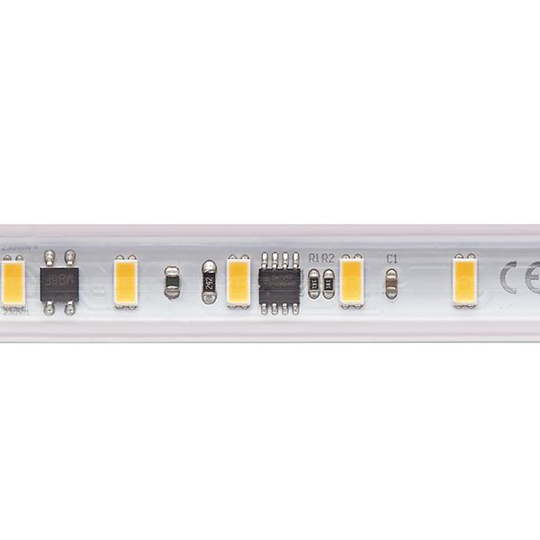 14W/m Hochvolt LED-Streifen 2700K 25m 72LED/m IP65 230V 1230lm/m Ra90
