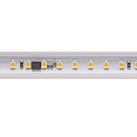 Vorschau: 14W/m Hochvolt LED-Streifen 2700K 10m 72LED/m IP65 230V 1230lm/m Ra90 Set inkl. Endkappe