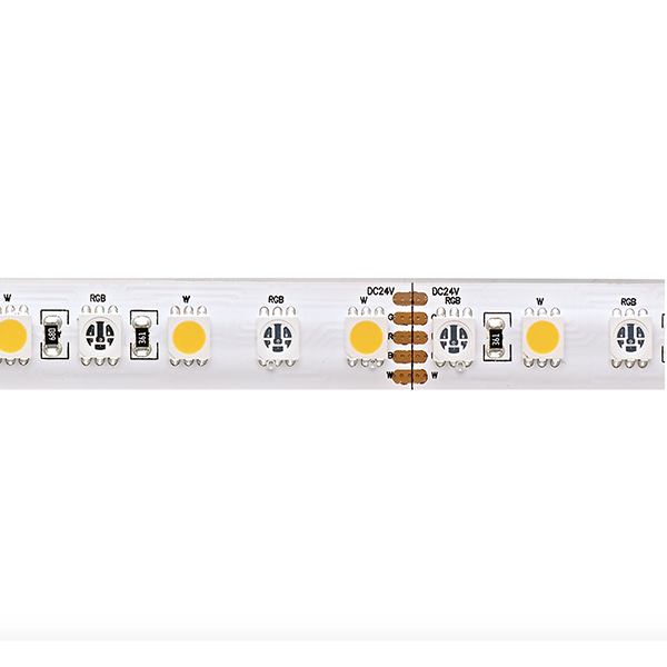 19,2W/m Farbige LED-Streifen RGB/4000K 5m 96LED/m IP68 24V 900lm/m RA90 -Abverkaufsartikel-
