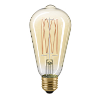 7W SLIM Rustika Filament gold E27 640lm 2500K