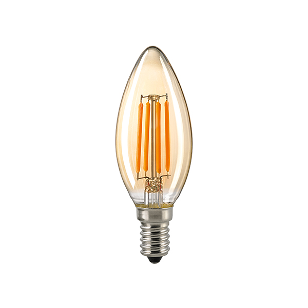 4W Kerze Filament gold E14 410lm 2400K dim