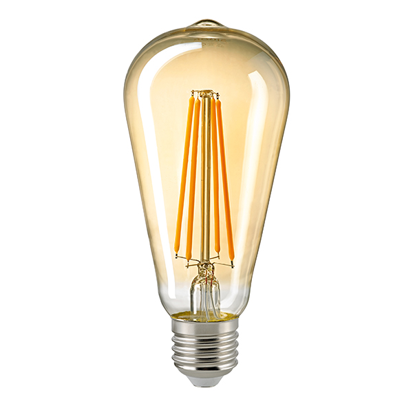 4,5W Rustika Filament 2500K Licht | E27 Leuchtmittel dim gold | GmbH | 420lm Edison-Lampen Sigor