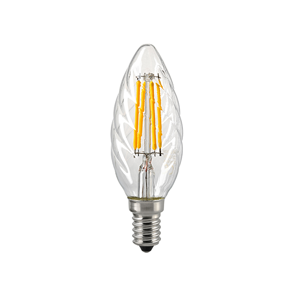 4,5W Kerze Fila 470lm Kerzenlampen Filament klar Sigor | Filament | gedreht | gedreht GmbH | Leuchtmittel E14 | Kerzenlampen Filament dim Licht 2700K