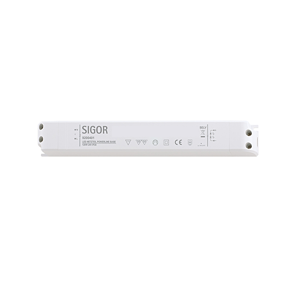 Powerline Treiber Base 120W 24VDC 300x40x30 5A IP20