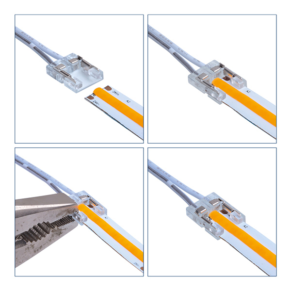 Einspeiser für 8mm COB-Streifen einfarbig