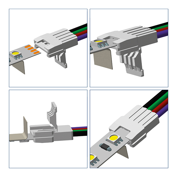 Kabelverbinder für 10mm Streifen einfarbig