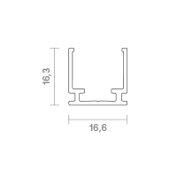 Vorschau: 1m Profil 13 ART OMNI/TOP inkl. Clips