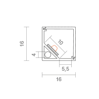 Vorschau: 1m Eckenprofil 10