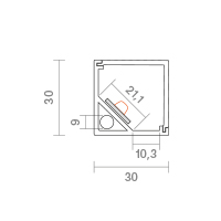 Vorschau: 1m Eckenprofil 20