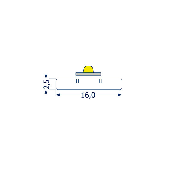 1m Alu-Kühlschiene 20